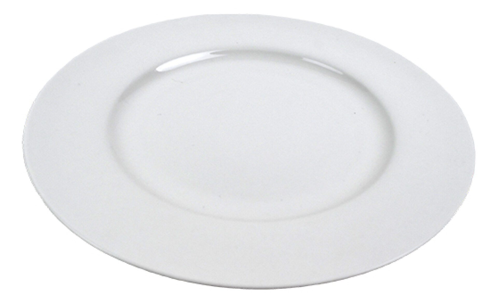 PLATO LLANO CERAMICA BLANCA 27X2.5CM 26731 