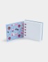 Anotadores Cuadernos y Memos Mini Memo Espiralado Con Cadenita Para Colgar - Azul Celeste