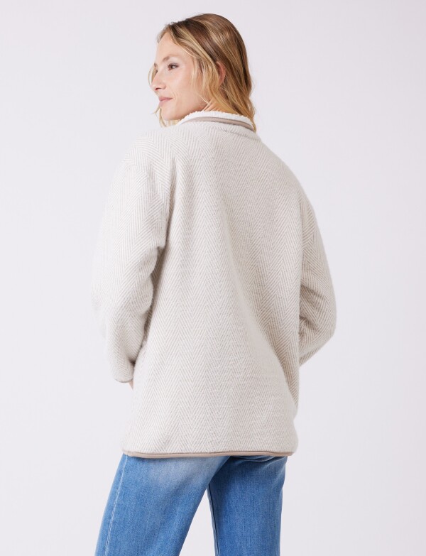 Cardigan Chevron Soft BEIGE