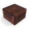 Caja De Madera Chica Flores Llabradas .