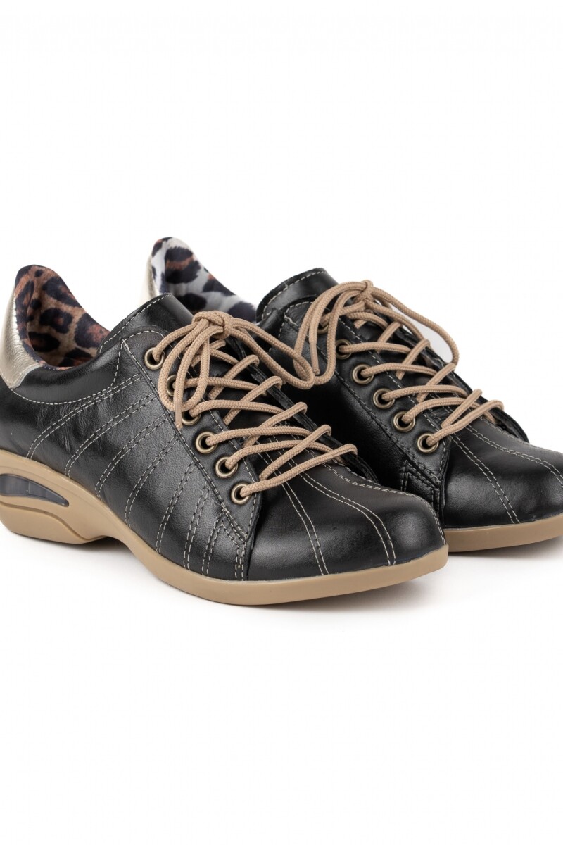 Zapato combinado, burbuja Negro combinado