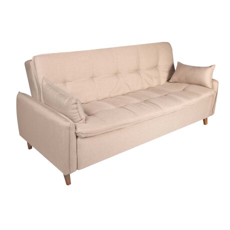 SOFÁ CAMA MADERA-Y-TELA NATURAL-BEIGE ESSENTIA BEIGE