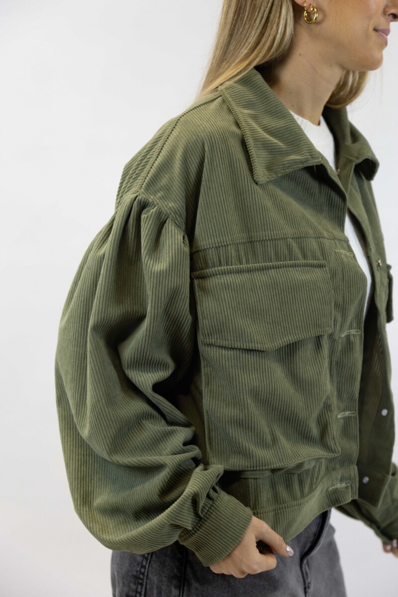 Campera Pana Princess - Verde 
