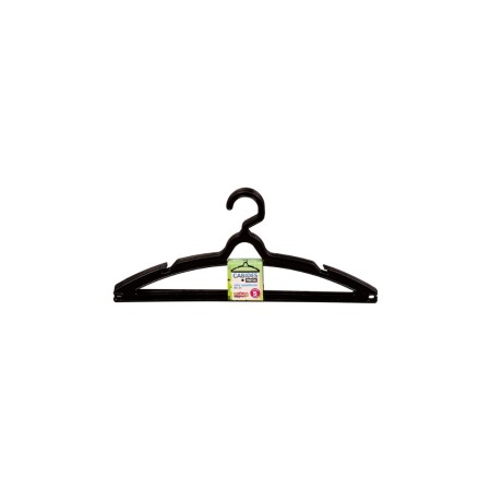 PACK DE PERCHAS PLASTICAS X 5 UNIDADES NEGRO