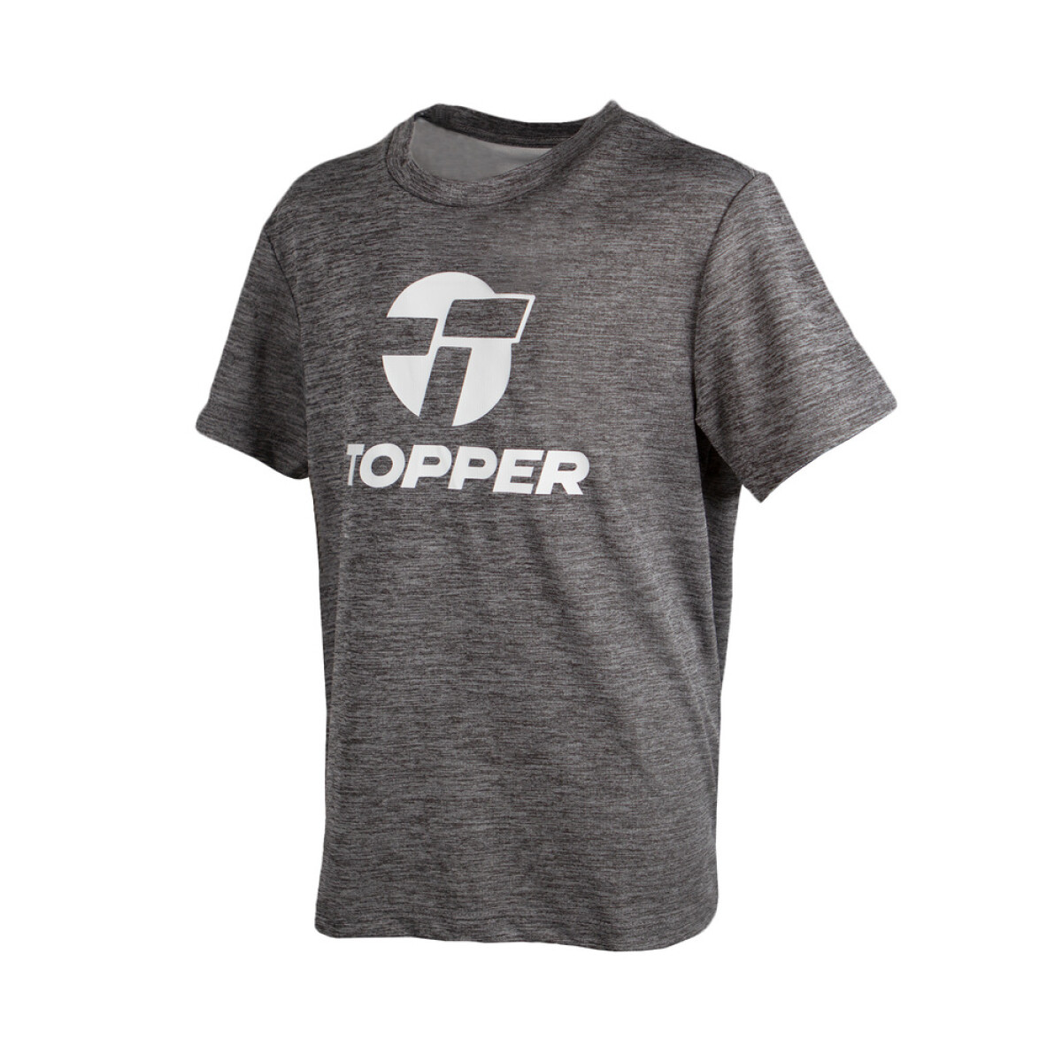 T-SHIRT BRAND TEE BOYS TRNG GRIS MELANGE - GRIS MELANGE 