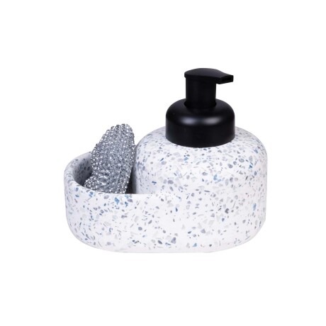 DISPENSADOR ESPUMA C/ESPONJA TERRAZO AZUL DK-0200