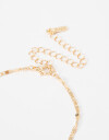 Cadena Corta con Dije Acrilico Collar Con Dije Acrílico - Dorado