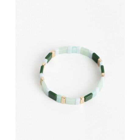 Pulsera Elástica Beads Resina Combinacion Multicolor