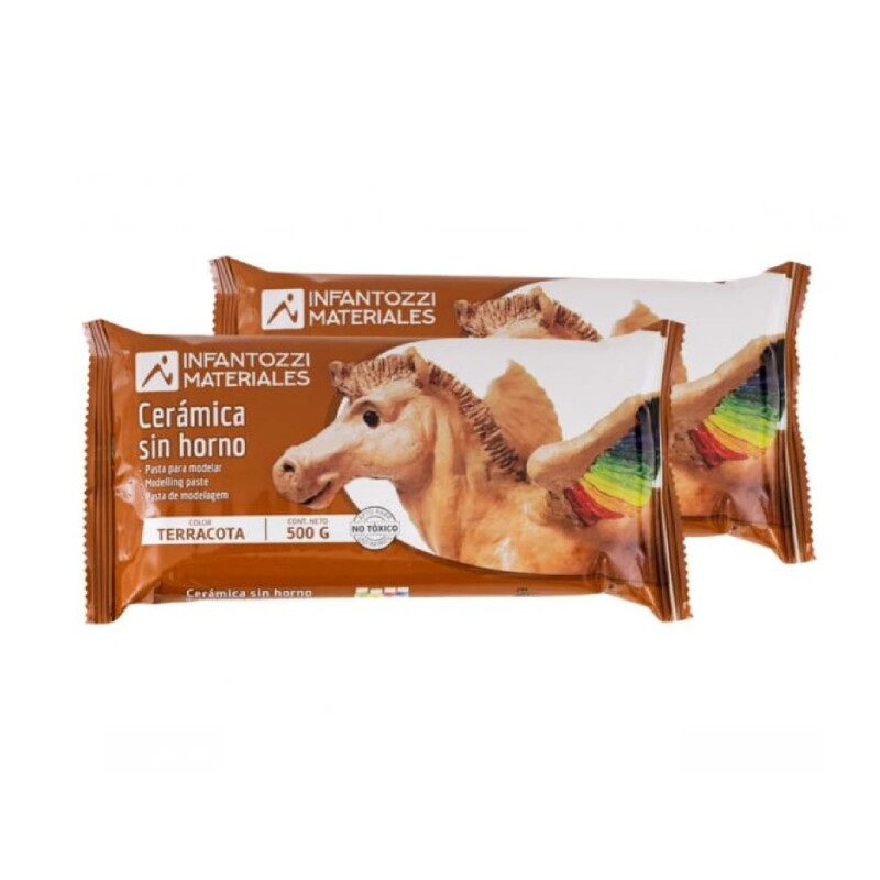 Cerámica Terracota 500G Infantozzi #Cerámica Terracota 500G Infantozzi