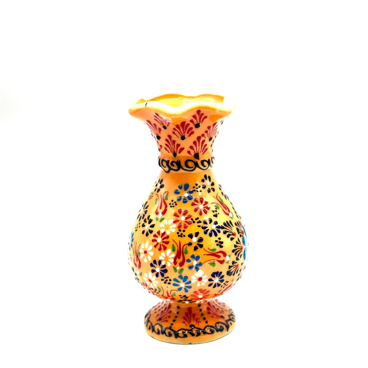 Florero de cerámica 20 cm - Naranja claro 