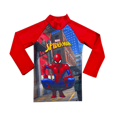 Remera UV Malla Infantil Varios Talles Spiderman