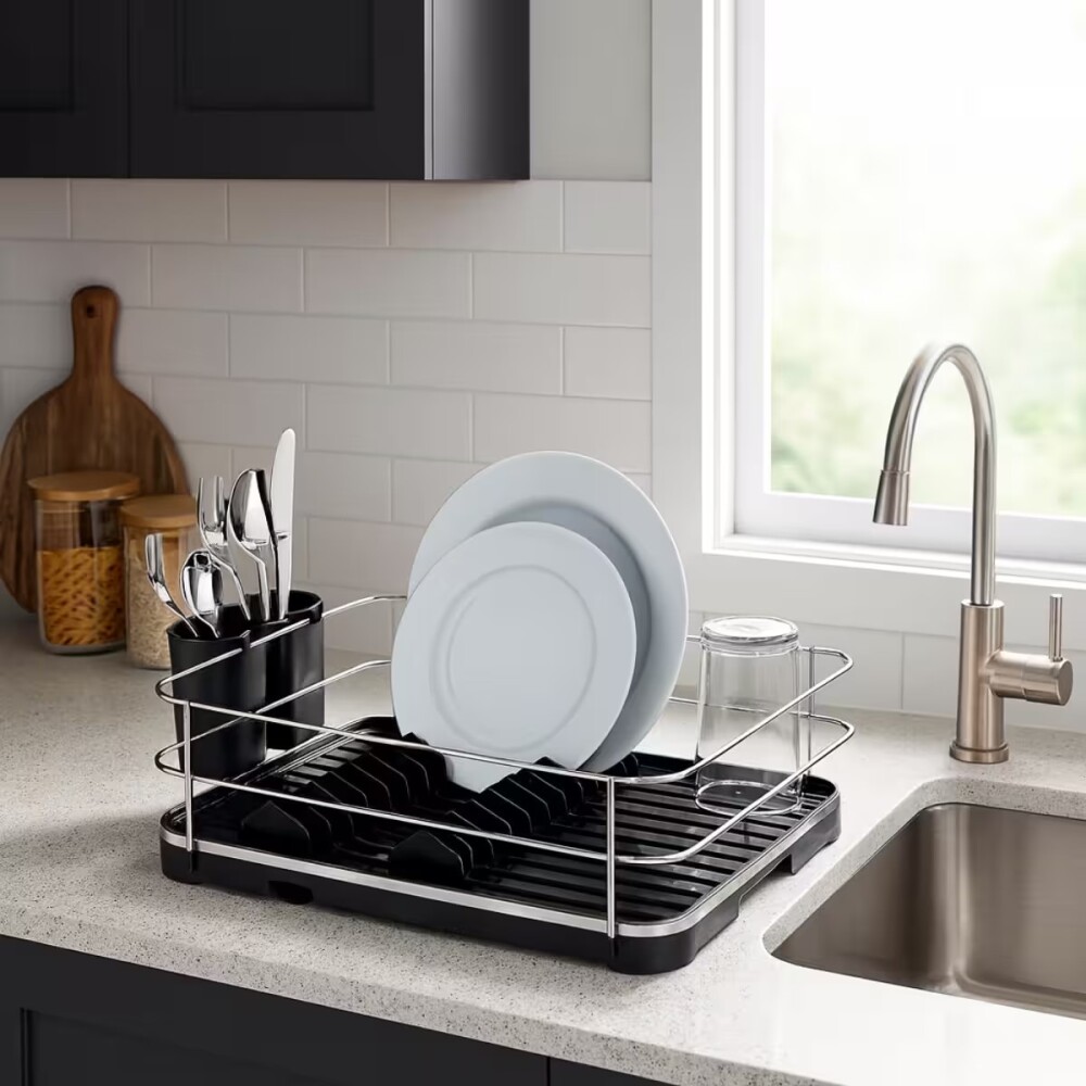 ESCURREPLATOS NEGRO CROMO Escurreplatos Negro Cromo