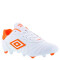 Championes de Hombre Umbro Futbol 11 Touch FG Blanco - Anaranjado