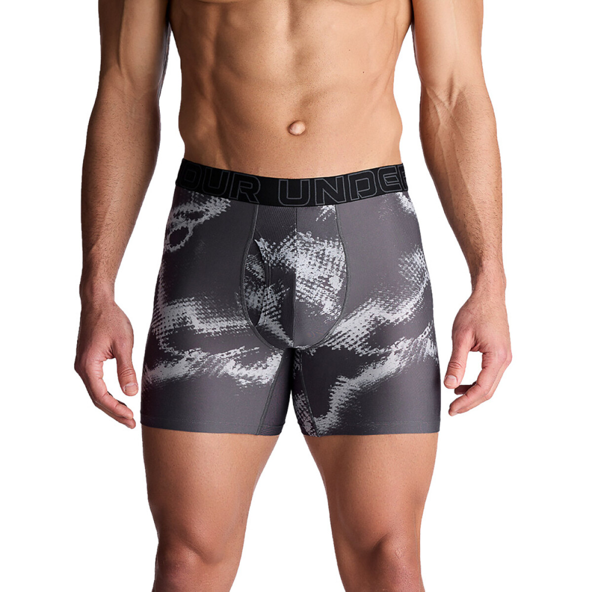 UA PERFORMANCE TECH-PRINT 6 INCH-GRY - GRY-014 