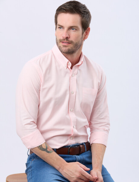 CAMISA LISA OXFORD Rosa