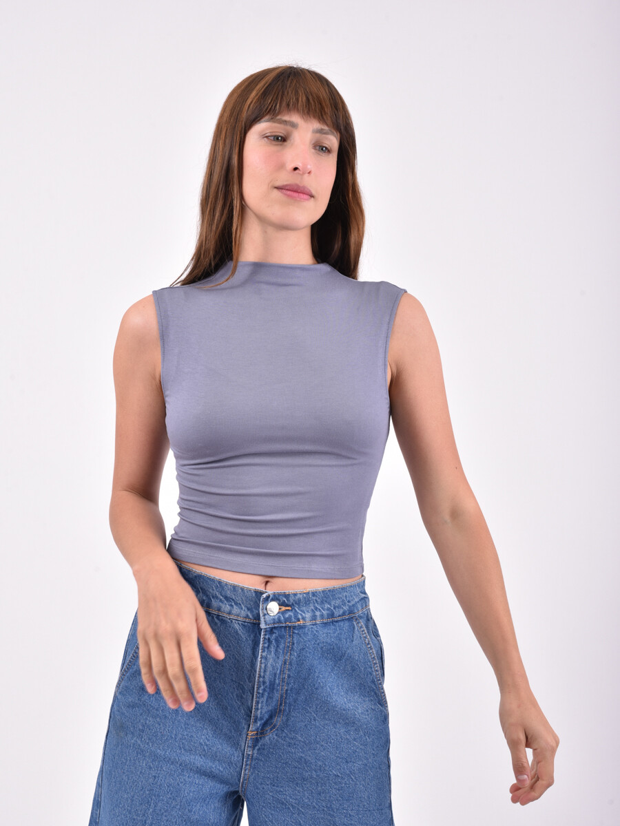 MUSCULOSA LEON - AZUL PIEDRA 