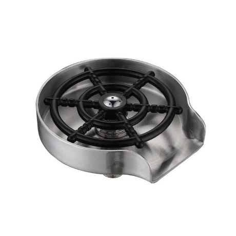 ENJUAGADOR DE VASO PARA PILETA COCINA EN BRUSHED NICKEL 000