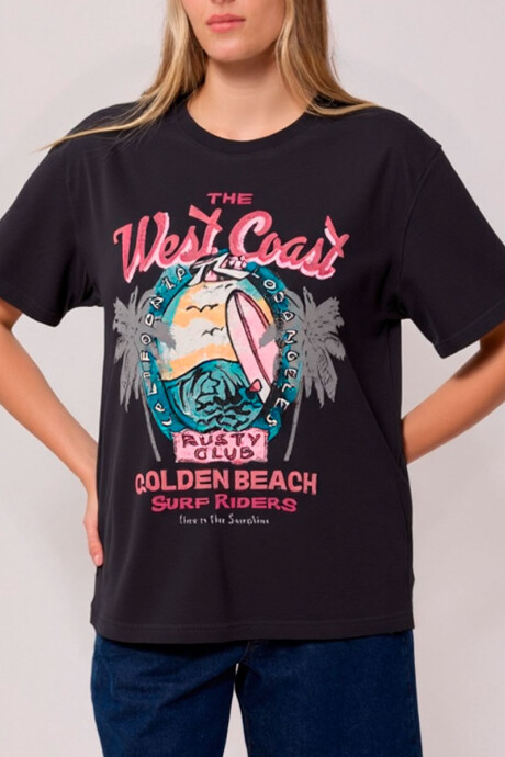 T-SHIRT VAIBE RUSTY Gris Oscuro
