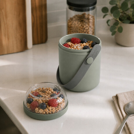 Vaso para Yogurt Dual 650 ml Verde Sage Berghoff Vaso para Yogurt Dual 650 ml Verde Sage Berghoff
