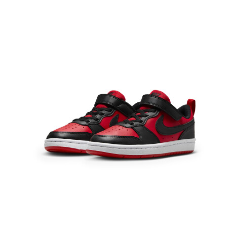 Championes Nike Courth Borough Low De Niño Black & Red