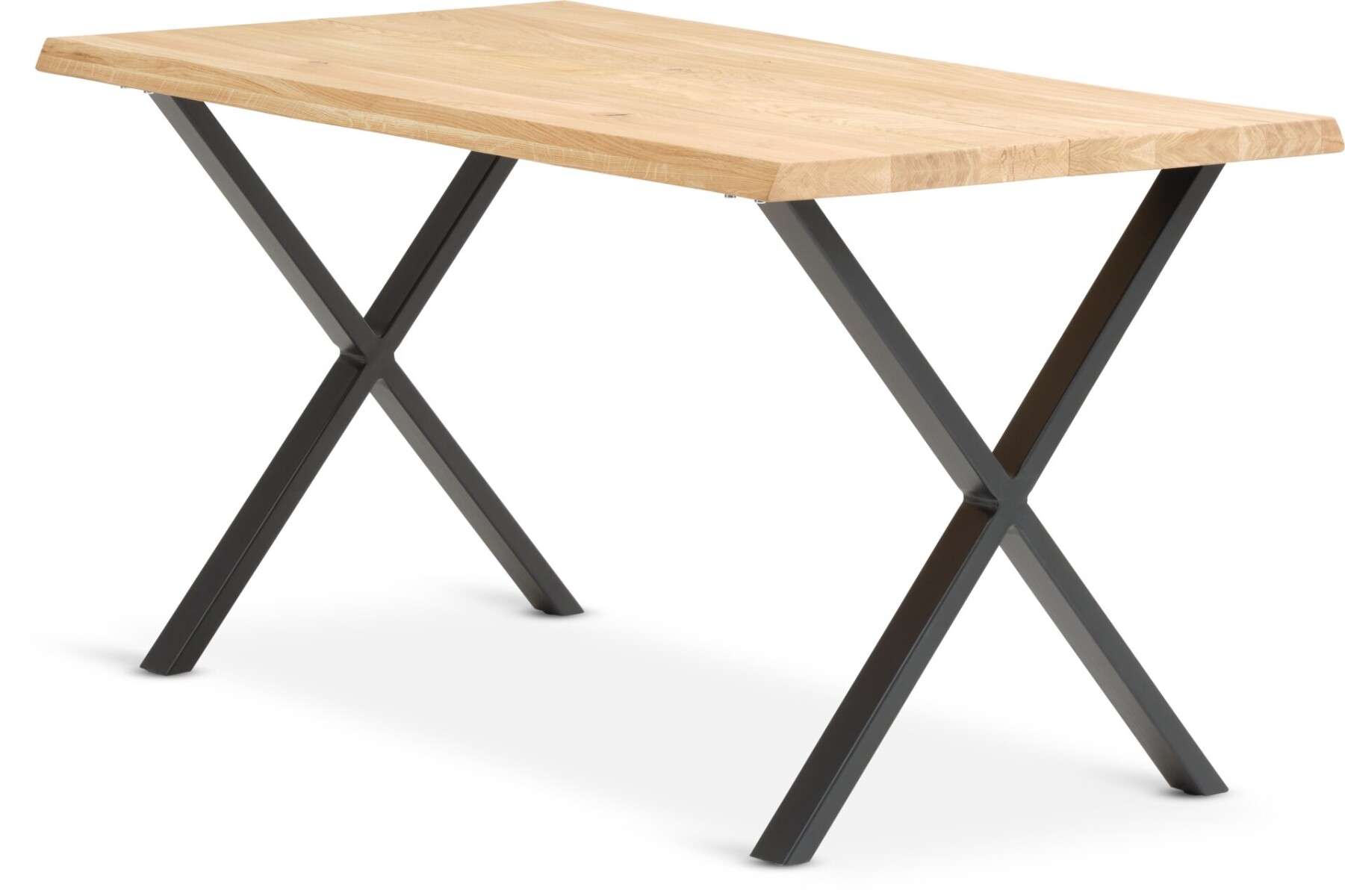 Mesa de comedor ROSKILDE/ROSLEV roble nat/negro 