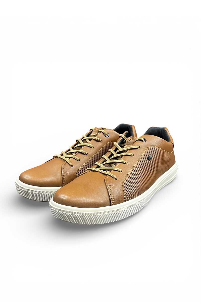 ZAPATENIS HOMBRE PEGADA CUERO 111501 