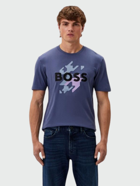 BOSS - Remera regular Fit en algodón Violeta