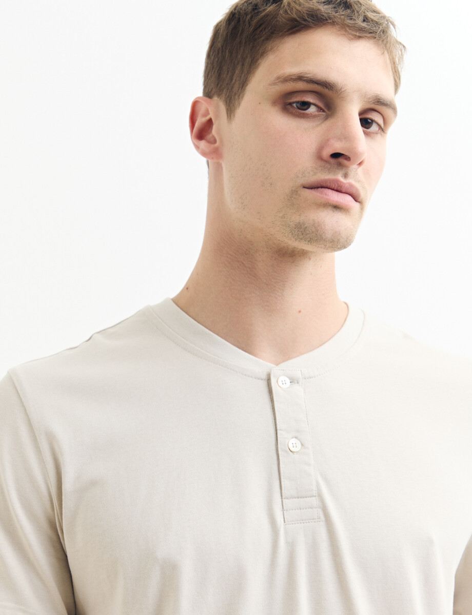 520677 T-SHIRT HARRINGTON LABEL Natural