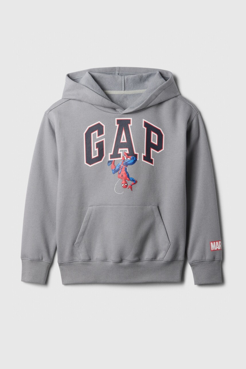 Canguro Logo Gap Spiderman Niño Pilot Grey