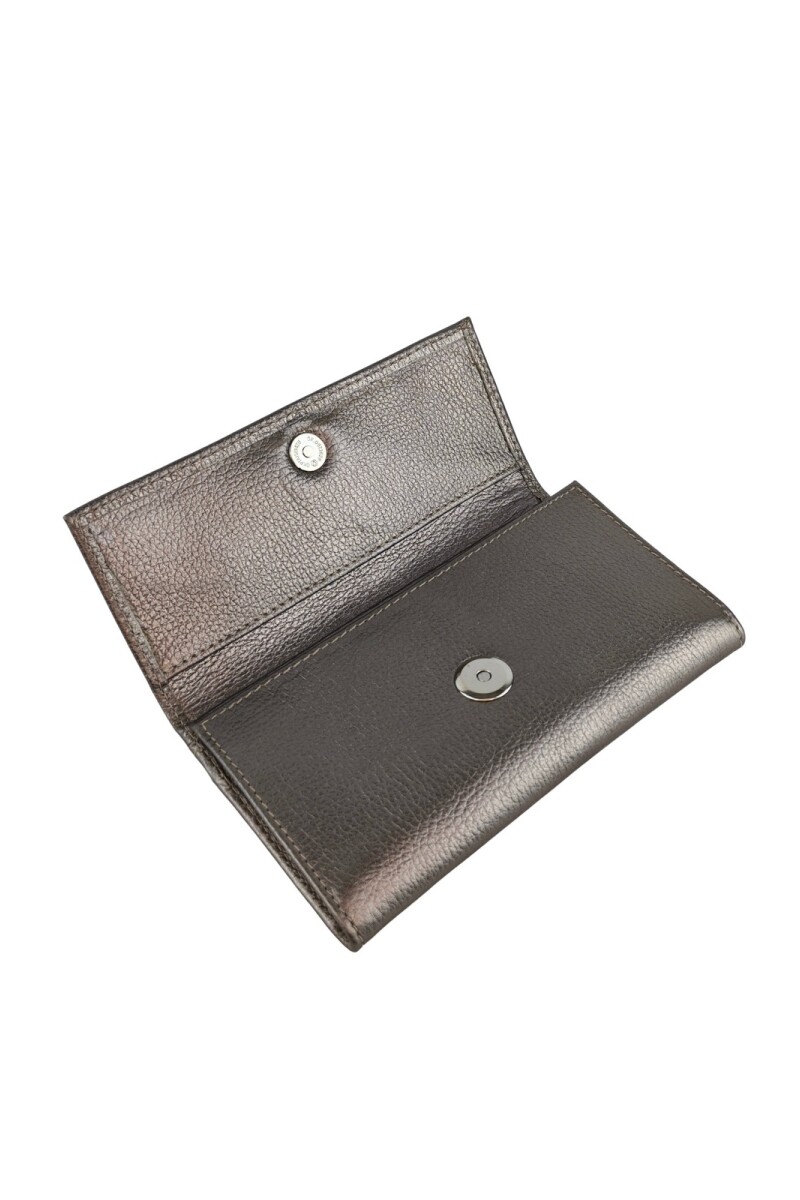 Billetera de mujer larga Peltre