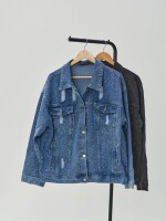 CAMPERA BRILLOS Azul