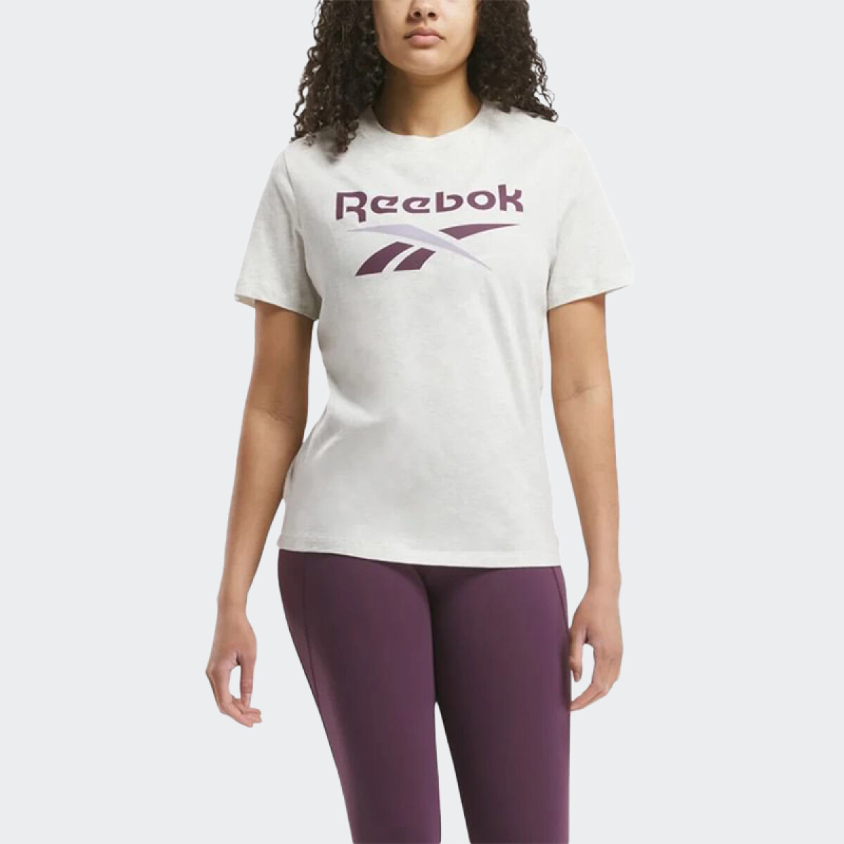 Remera Reebok Identity Big Logo - Beige 
