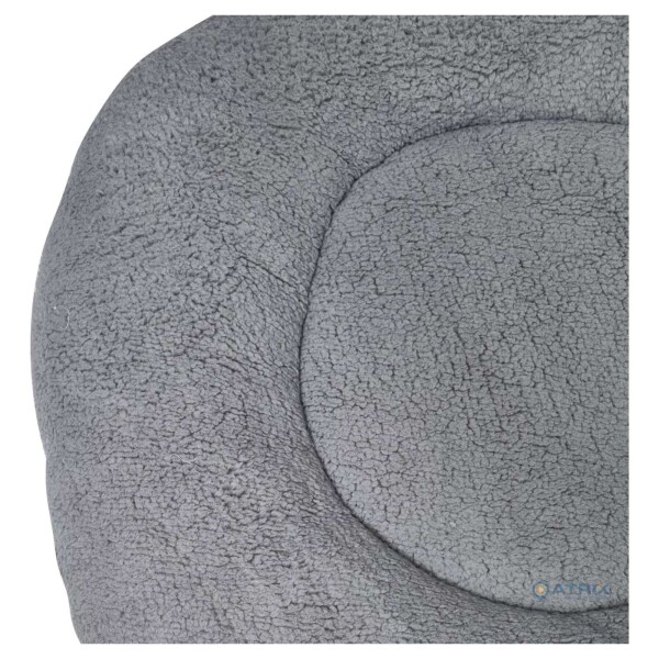 Cama Colchon Perro Gato Grande Redondo Puff Comodo 60 Cm Variante Color Gris