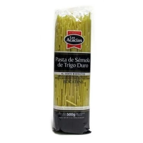 FIDEOS LAS ACACIAS TRIGO DURO 500G BUCATINI FIDEOS LAS ACACIAS TRIGO DURO 500G BUCATINI