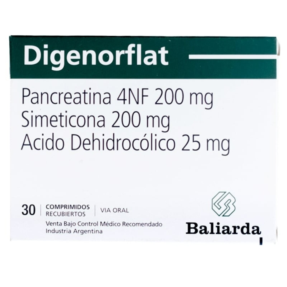 Digenorflat 30 Comprimidos ¿ Digestivo / Anti-Flatulento 
