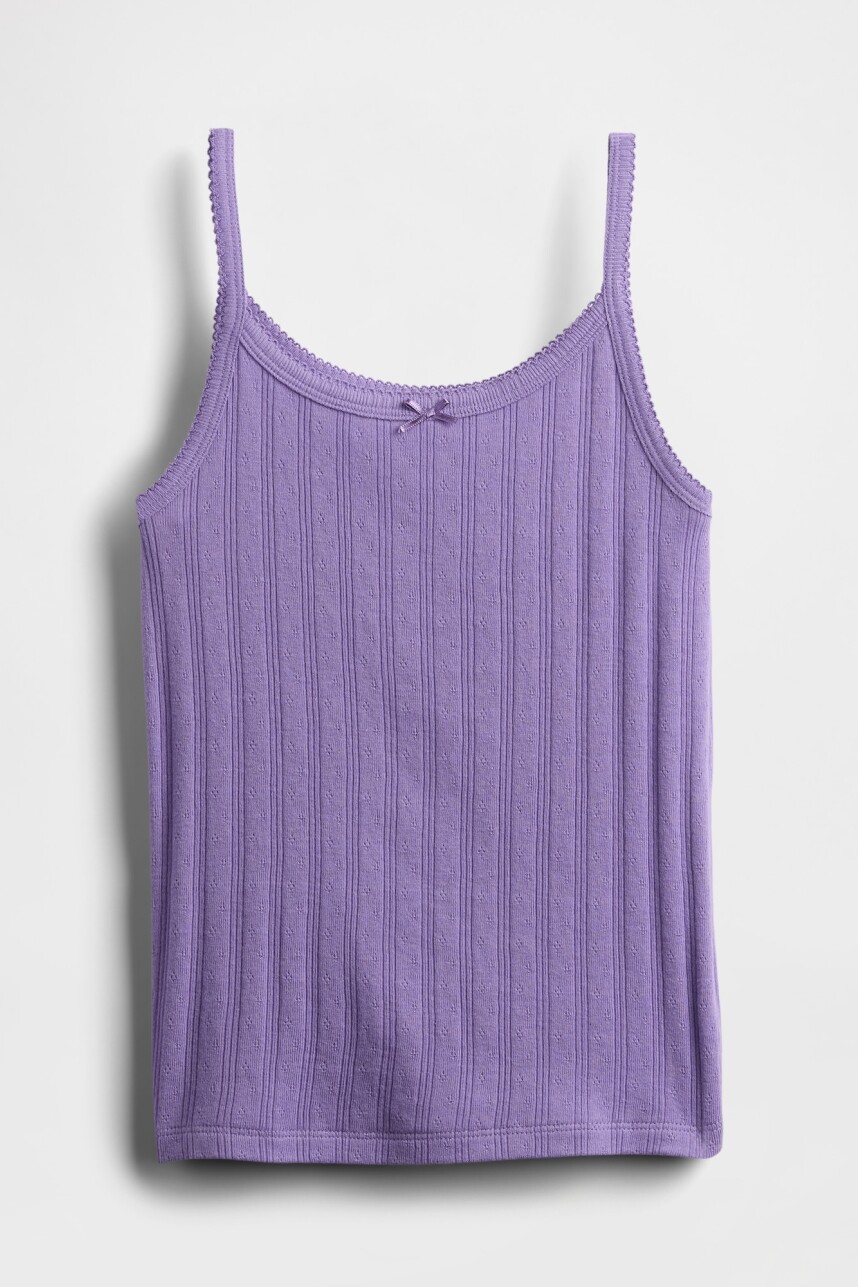 Musculosa Pointelle Niña Purple Loganberry