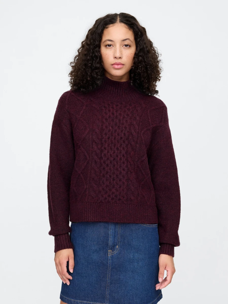 Buzo Polera Ochos Mujer - Burgundy 509 