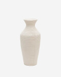 Jarrón Pria de papel maché blanco 72 cm
