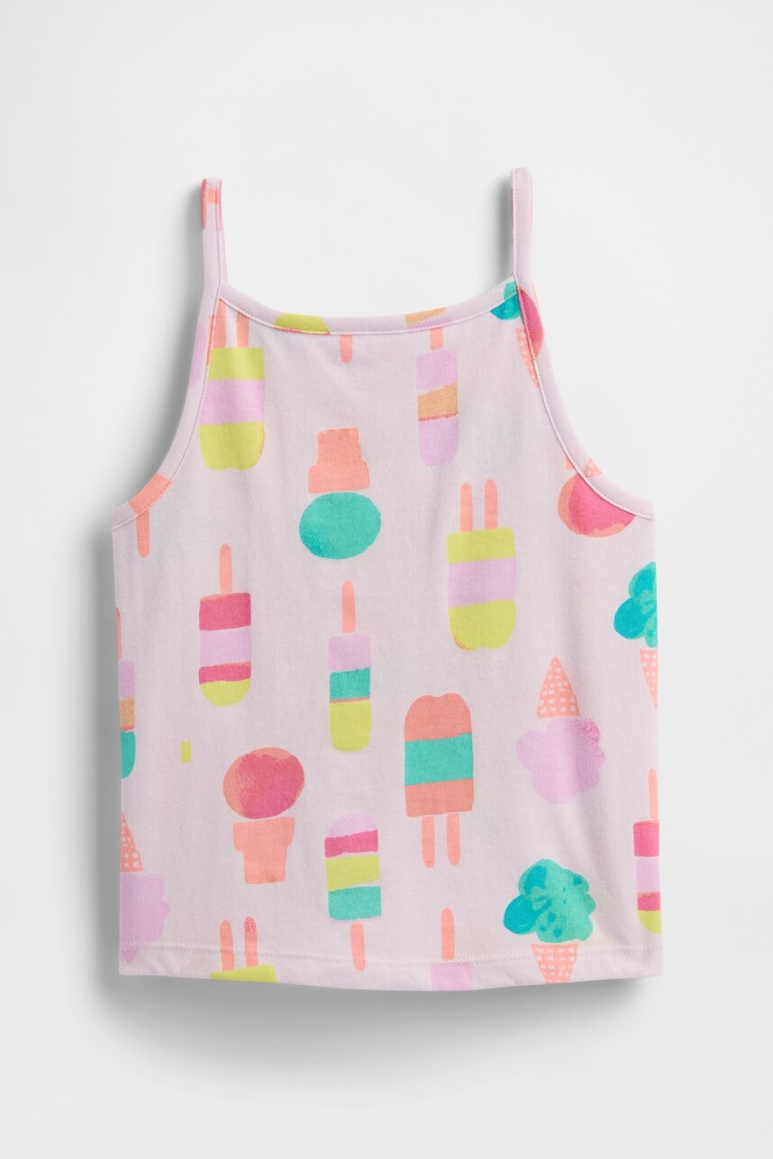 Musculosa Rib Toddler Niña Ice Cream