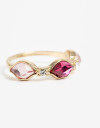 Anillos Chicos Con Dijes Anillo Con Dijes De Boquitas Glass - Dorado