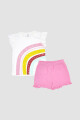 Pijama infantil rainbow Rosado