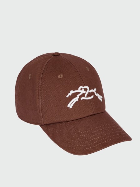 LONGCHAMP - ACCESSOIRES, GORRA DE ALGODÓN Negro Estampado