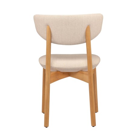 SILLA DE COMEDOR MADERA NATURAL-BEIGE CHIARA