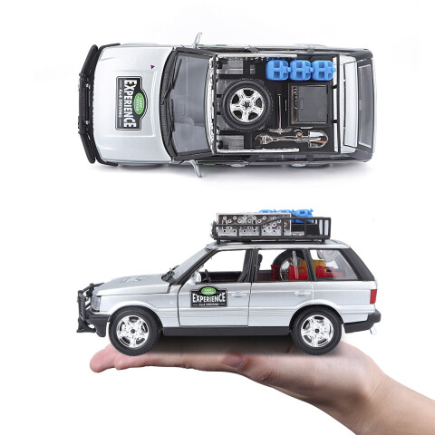 Auto de Colección Bburago Escala 1:24 RANGER ROVER PLATA