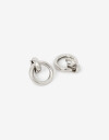 Aros Clips Metal Aros Clips De Metal - Plateado Rodio