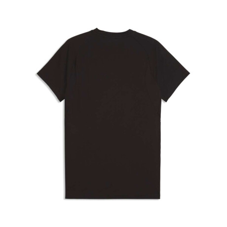Remera Cap Evostripe Tee de Hombre Negro