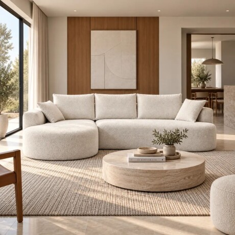 Sillón Con Chaise Dune Smartbox BLANCO