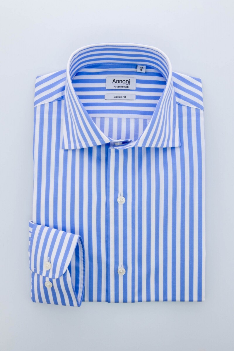 Camisa Annoni Italian Collar Corinto - Rayas 