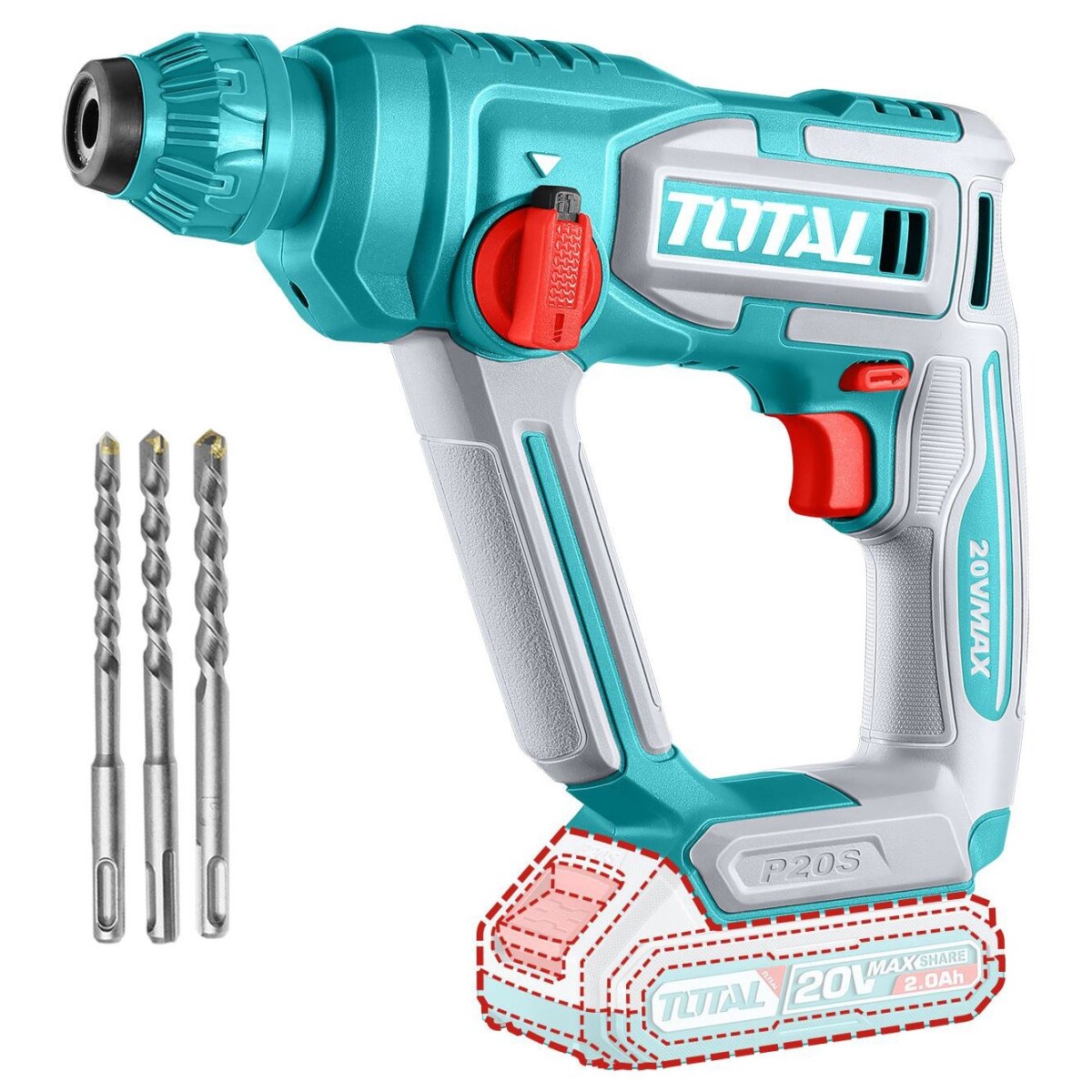 Rotomartillo SDS Plus Inalámbrico A Batería 20v 
