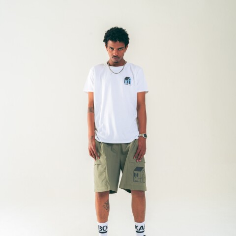 Short Logo Bermuda Nylon Verde